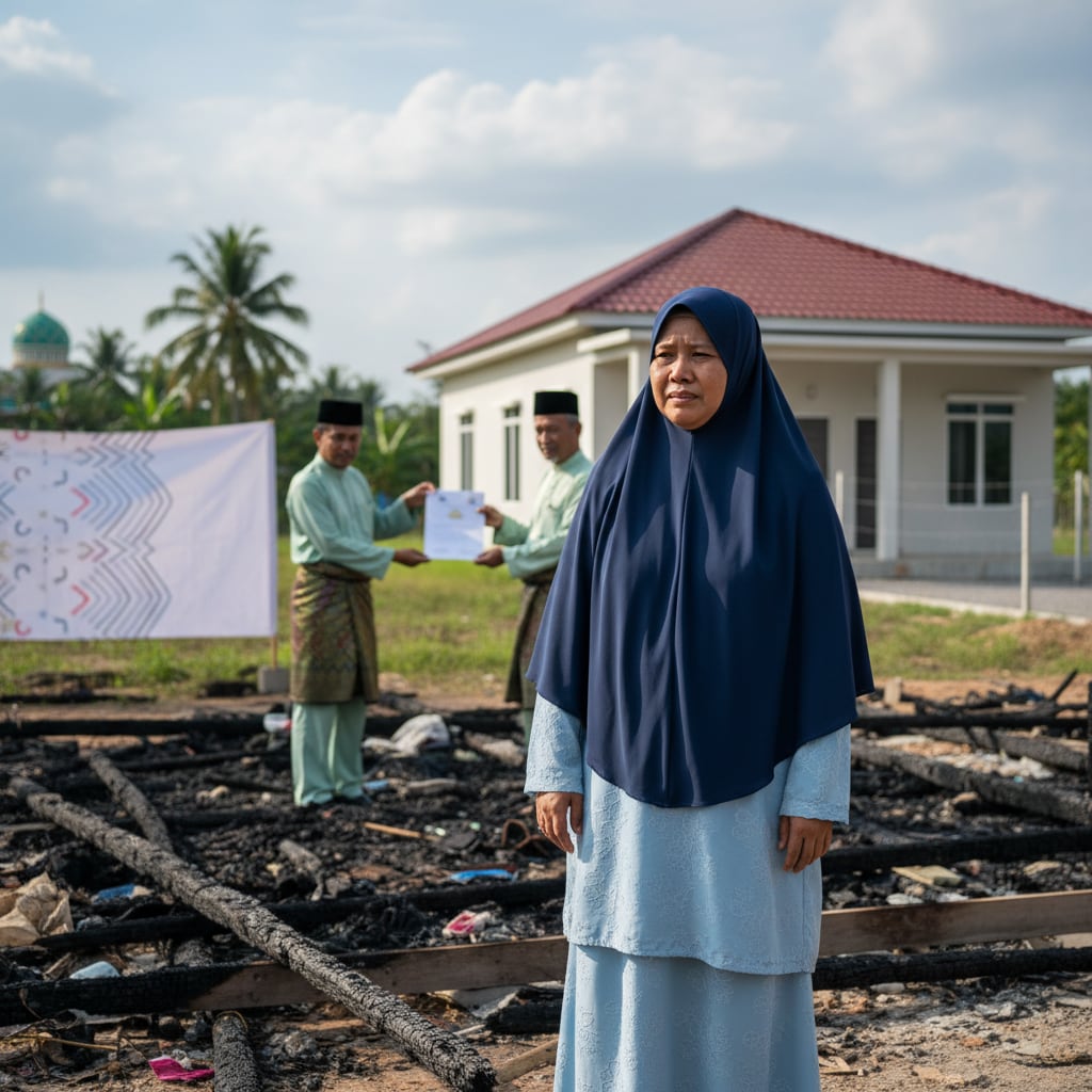 Gambar utama citer: Mangsa Kebakaran Gok Kapor: Kerajaan Negeri Tanggung Sewa Rumah, Sultan Kelantan Berkenan Santuni