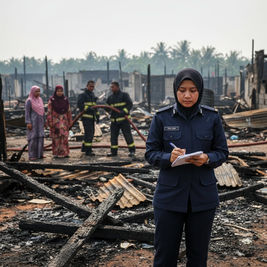 Gambar utama citer: 29 Rumah Hangus Gok Kapur: Siasatan Bomba Dijangka Selesai Hari Ini
