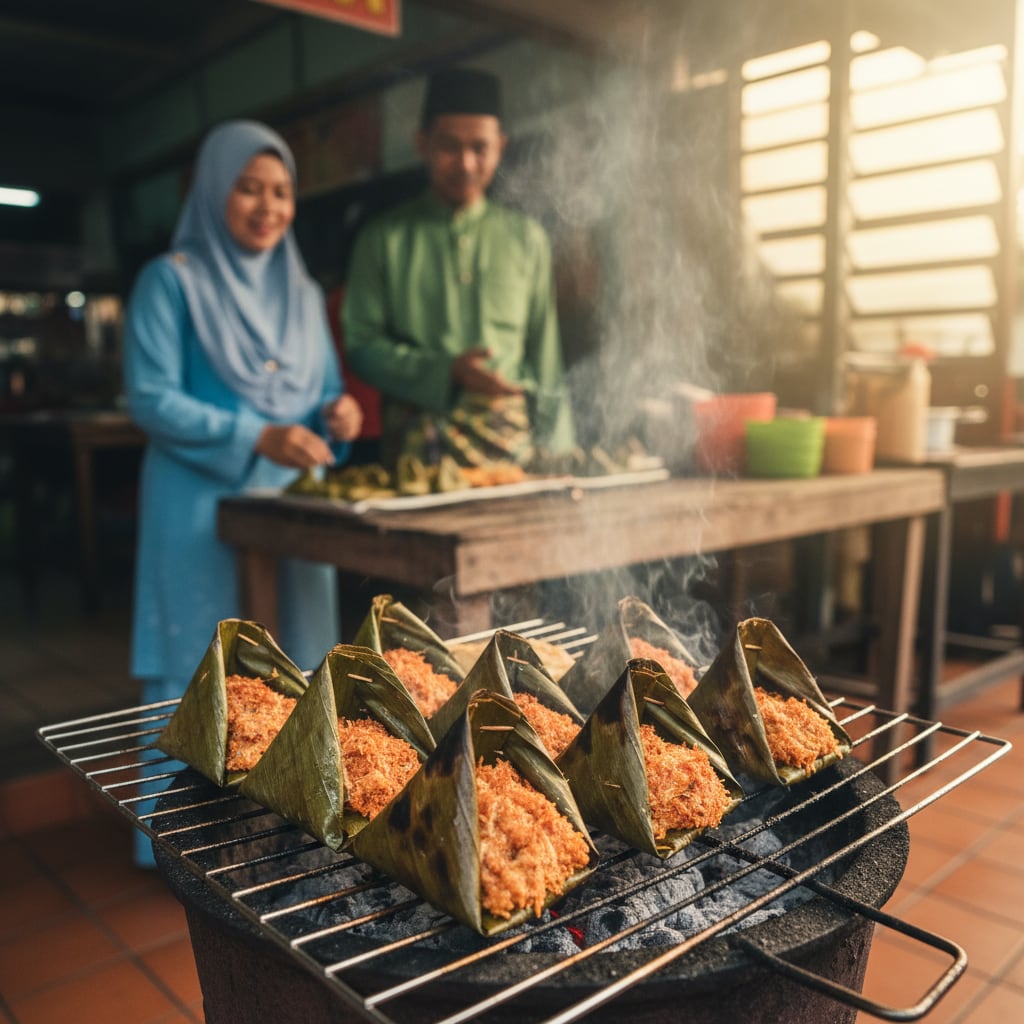 Gambar utama citer: Sata Segi Tiga: Nostalgia Ikan Bakar Daun Pisang