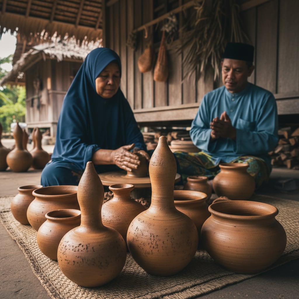 Gambar utama citer: Labu Sayong & Tembikar Tanah Liat Kelantan: Warisan Kekal 'Ore Kito'