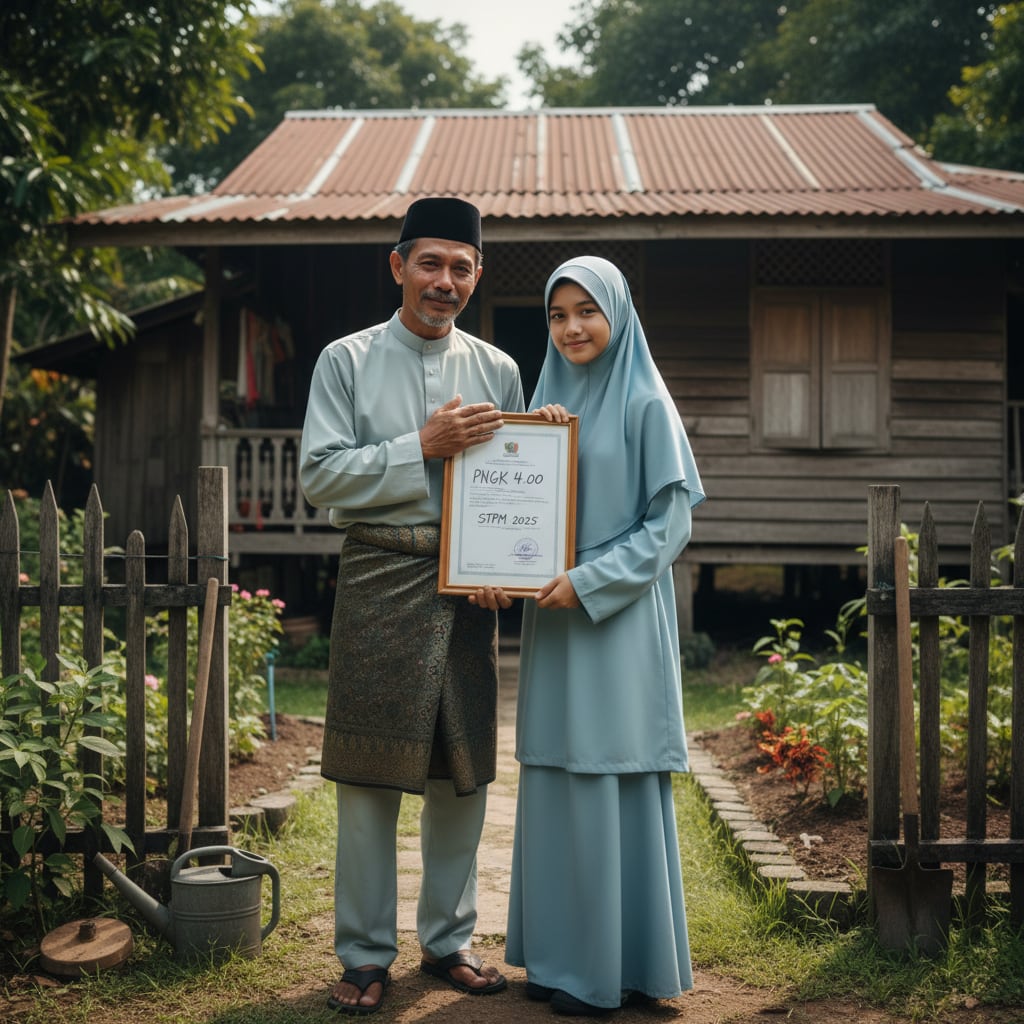 Gambar utama citer: Anak Tukang Kebun Bachok Raih PNGK 4.00 STPM 2025: Air Mata Syukur Seorang Bapa